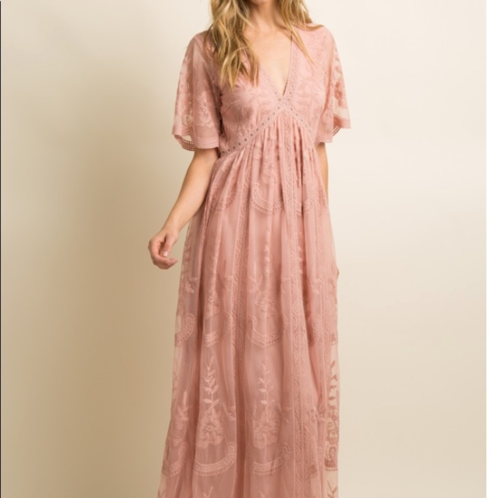 Pink Lace Dress!